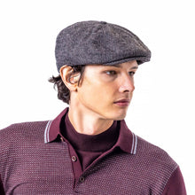 Carica l'immagine nel visualizzatore di Gallery, Cappello bambino Tommy Tweed Baker: Blue Box Check Union Jack Lining