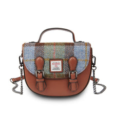 Carica l'immagine nel visualizzatore di Gallery, Borsa in Harris Tweed - Mini Cobble Satchel: Black Watch