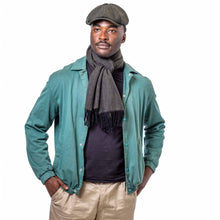 Carica l'immagine nel visualizzatore di Gallery, Cappellino Newsboy patchwork di tweed: Navy