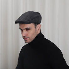 Carica l'immagine nel visualizzatore di Gallery, Cappello Tweed Grigio Spina di Pesce Taglia Grande HAT-003