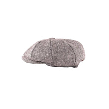 Carica l'immagine nel visualizzatore di Gallery, Berretto Junior Tweed Panel Newsboy: Age 6-8 yrs / Green Herringbone