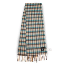 Carica l'immagine nel visualizzatore di Gallery, Sciarpa Lambswool: Black and White Dogtooth / Medium