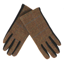 Carica l'immagine nel visualizzatore di Gallery, Guanti da uomo in tweed touchscreen: Brown
