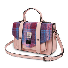 Carica l'immagine nel visualizzatore di Gallery, BORSA SATCHEL in HARRIS TWEED® colore CHESTNUT size LARGE