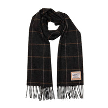 Carica l'immagine nel visualizzatore di Gallery, Sciarpa Box Check in pura lana: Grey Box Check