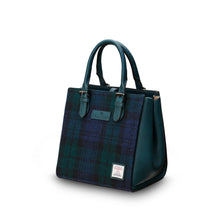 Carica l'immagine nel visualizzatore di Gallery, Borsa The Medium Cailliein Harris Tweed®: Black Watch