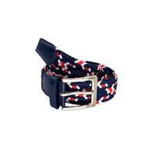 Carica l'immagine nel visualizzatore di Gallery, Cintura Heritage Braid: Navy/Cream/Red