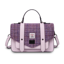 Carica l'immagine nel visualizzatore di Gallery, BORSA SATCHEL in HARRIS TWEED® colore CHESTNUT size LARGE