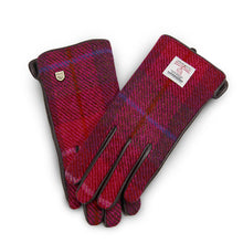 Carica l'immagine nel visualizzatore di Gallery, Guanti Harris Tweed® da donna: Chestnut Herringbone / M