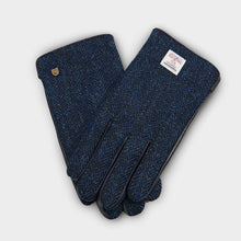 Carica l'immagine nel visualizzatore di Gallery, Guanti Harris Tweed® da uomo: Black Watch / M