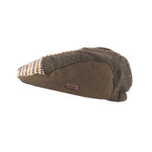 Carica l'immagine nel visualizzatore di Gallery, Berretto piatto patchwork di tweed: Blue Box Check