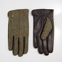 Carica l'immagine nel visualizzatore di Gallery, Guanti Harris Tweed® da uomo: Black Watch / M