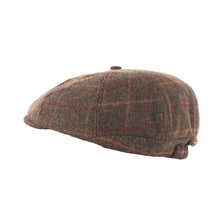 Carica l'immagine nel visualizzatore di Gallery, Cappello bambino Tommy Tweed Baker: Blue Box Check Union Jack Lining