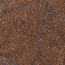 Carica l'immagine nel visualizzatore di Gallery, Berretto piatto con pannello in tweed a spina di pesce: Brown Tweed