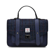 Carica l'immagine nel visualizzatore di Gallery, BORSA SATCHEL in HARRIS TWEED® colore CHESTNUT size LARGE