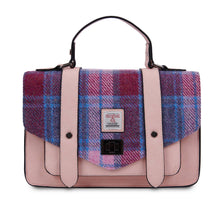 Carica l'immagine nel visualizzatore di Gallery, BORSA SATCHEL in HARRIS TWEED® colore CHESTNUT size LARGE