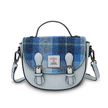 Carica l'immagine nel visualizzatore di Gallery, Borsa in Harris Tweed - Mini Cobble Satchel: Black Watch