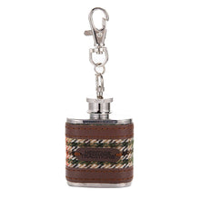 Carica l'immagine nel visualizzatore di Gallery, Fiaschetta in tweed: Grey Box Herringbone