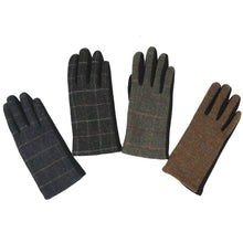 Carica l'immagine nel visualizzatore di Gallery, Guanti da uomo in tweed touchscreen: Brown