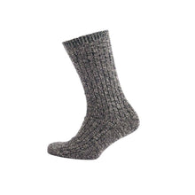 Carica l'immagine nel visualizzatore di Gallery, Calzini da passeggio Merino Mix - 2: Red Box Check and Grey Marl