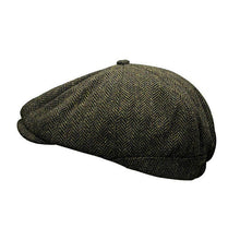 Carica l'immagine nel visualizzatore di Gallery, Cappello bambino Tommy Tweed Baker: Blue Box Check Union Jack Lining