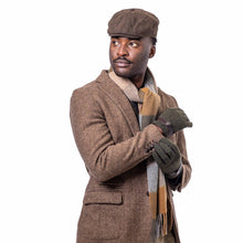 Carica l'immagine nel visualizzatore di Gallery, Guanti da uomo in tweed: Blue Herringbone