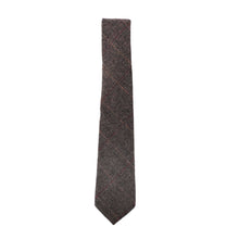 Carica l'immagine nel visualizzatore di Gallery, Cravatta in tweed Box Check: Green Herringbone Check