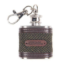 Carica l'immagine nel visualizzatore di Gallery, Fiaschetta in tweed: Grey Box Herringbone