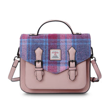Carica l'immagine nel visualizzatore di Gallery, The Medium Calton Satchel: Pink and Blue Tartan
