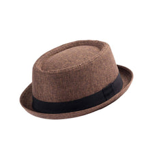 Carica l'immagine nel visualizzatore di Gallery, Cappello Doyle Straw Pork Pie: Black / Medium