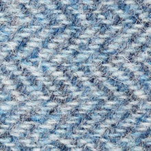 Carica l'immagine nel visualizzatore di Gallery, Fiaschetta Harris Tweed da 170 ml: Light Blue Herringbone Harris Tweed
