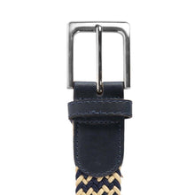 Carica l'immagine nel visualizzatore di Gallery, Cintura Heritage Braid: Navy/Cream/Red