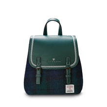 Carica l'immagine nel visualizzatore di Gallery, Zaino in Harris Tweed - Mini Jura Backpack: Black Watch