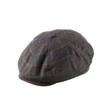 Carica l'immagine nel visualizzatore di Gallery, Cappello bambino Tommy Tweed Baker: Blue Box Check Union Jack Lining