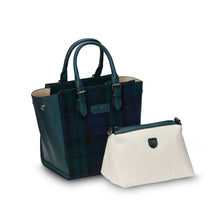 Carica l'immagine nel visualizzatore di Gallery, Borsa The Medium Caillie: Black and White Dogtooth