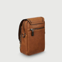 Carica l'immagine nel visualizzatore di Gallery, Marsupio Donna in Harris Tweed® - Baby Jura Crossbody: Chestnut Tartan