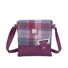 Carica l'immagine nel visualizzatore di Gallery, Borsa a tracolla Harris Tweed Fucsia