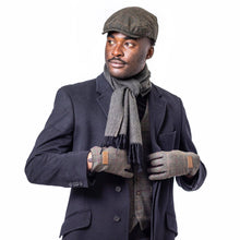 Carica l'immagine nel visualizzatore di Gallery, Guanti in tweed con motivo tartan: Petrol Rust