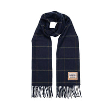 Carica l'immagine nel visualizzatore di Gallery, Sciarpa Box Check in pura lana: Grey Box Check