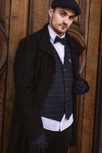 Carica l'immagine nel visualizzatore di Gallery, Berretto piatto classico in tweed: Grey Window Check