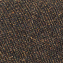Carica l'immagine nel visualizzatore di Gallery, Berretto piatto con pannello in tweed a spina di pesce: Brown Tweed