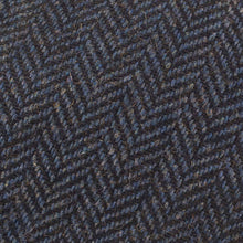 Carica l'immagine nel visualizzatore di Gallery, Berretto piatto con pannello in tweed a spina di pesce: Brown Tweed
