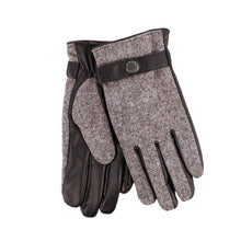 Carica l'immagine nel visualizzatore di Gallery, Guanti da uomo in tweed: Grey Twill