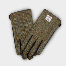 Carica l'immagine nel visualizzatore di Gallery, Guanti Harris Tweed® da uomo: Black Watch / M