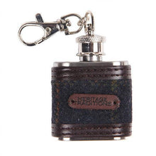 Carica l'immagine nel visualizzatore di Gallery, Fiaschetta in tweed: Grey Box Herringbone