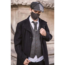 Carica l'immagine nel visualizzatore di Gallery, Cappello Berretto Newsboy Patchwork Grigio