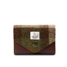 Carica l'immagine nel visualizzatore di Gallery, Portamonete Harris Tweed® Chestnut blue Piccolo