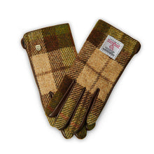 Carica l'immagine nel visualizzatore di Gallery, Guanti Harris Tweed® da donna: Chestnut Herringbone / M
