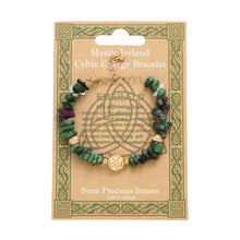 Carica l'immagine nel visualizzatore di Gallery, Bracciale con chip di smeraldo verde IRB-060B
