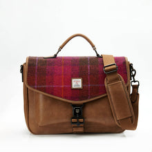 Carica l&#39;immagine nel visualizzatore di Gallery, La borsa per laptop: Black and Grey Herringbone
